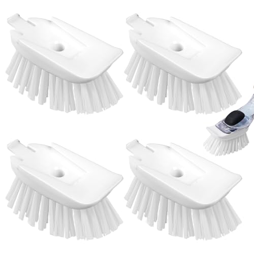 New Brush Refills for OXO New Soap Dispensing Dish Brush - 4 Pack Dish Brush Cleaning Soap Dispensing Head Replacement for Scrubber - color: 4-pack