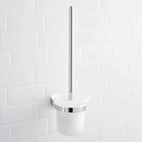 Signature Hardware 296451 Ceeley Collection Wall-Mount Toilet Brush Holder - color: Brushed Nickel
