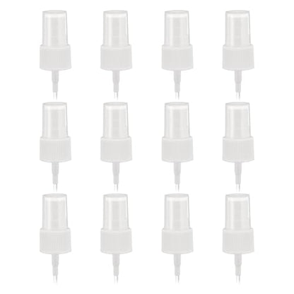 uxcell Spray Top 12Pcs 20/410 Plastic Fine Mist Reusable Replacement White | Spray Bottle Pump Plastic Top Reusable Replacement for Cosmetic Perfume and Body Sprays Bottle - color: White, size: 20/410