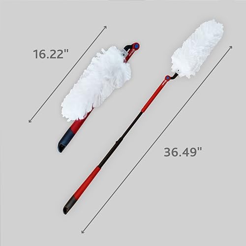 O-Cedar Flex & Catch Heavy Duty Dusting Kit with 3 Disposable Duster Refills | New & Improved Model | Extendable 3 Ft Handle with Stay-On Duster Hook | Traps 3X More Dust Than Feather Dusters - style: Dusting Kit + 3 Refills