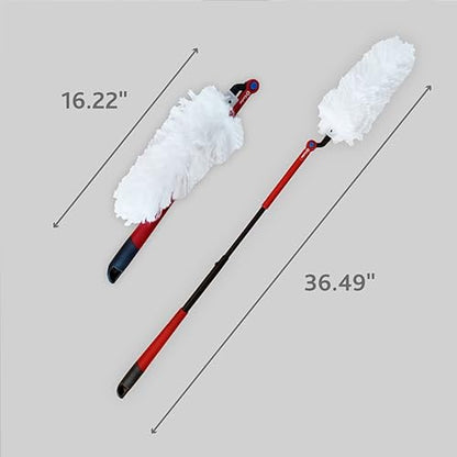 O-Cedar Flex & Catch Heavy Duty Dusting Kit with 3 Disposable Duster Refills | New & Improved Model | Extendable 3 Ft Handle with Stay-On Duster Hook | Traps 3X More Dust Than Feather Dusters - style: Dusting Kit + 3 Refills