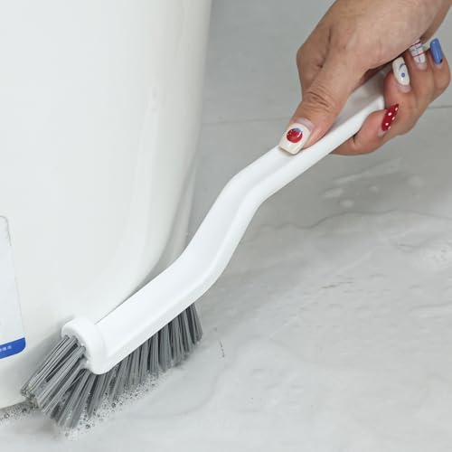 Multifunctional House Corner Gap Cleaning Brush Long Handle Angled Bristles Groove Brush Bathroom Kitchen Cleaning Tools 29cm