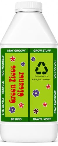 Green Piece® Cleaner – Made in USA - Great on Glass - Cleans tar and resin – 64 Oz (Half Gallon) - style: 64 OZ (Half Gallon)