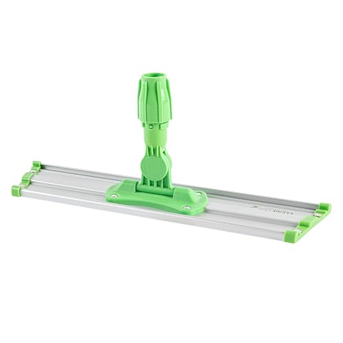 Restaurantware Aluminum Mop Frame - 16 Inch - Lightweight Swivel Cleaning Tool - Industrial Slim Design - Green