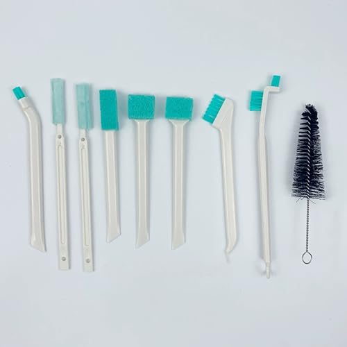 Household Gap Cleaning Brush, Detail Tiny Scrub Cleaner Brush for Small Space Gaps Corner, Crevice Cleaning Tool Set for Window Groove, Track, Humidifier, Car, Bottle, Keyboard (9pcs) - color: 9pcs
