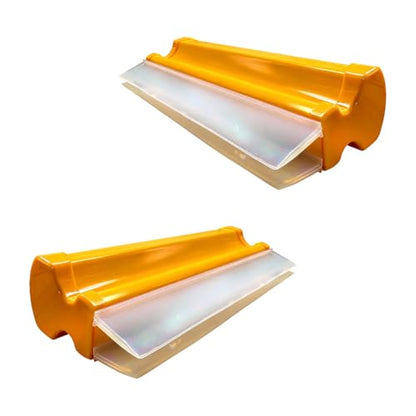 Craedli Car Drying Squeegee, 7.67 Inch Flexible Silicone Water Blade, Scratch-Free Double Row Auto T-Bar Water Scraper Wiper Tool for Washing Windshield, Glass, Window and Shower Doors (2PCS) - size: 2PCS