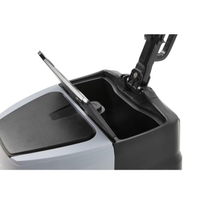 Battery Powered Walk Behind Mini Automatic Floor Scrubber Machine – Compact & Portable, 15” Cleaning Width, 90-Minute Runtime, 170 RPM – Ideal for Small Commercial Spaces, Offices, Retail & More