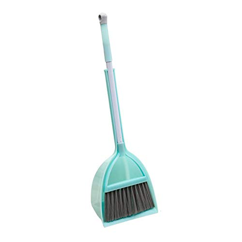 Mini Broom with Dustpan for Kids,Little Housekeeping Helper Set (Light Blue) - color: Light Blue