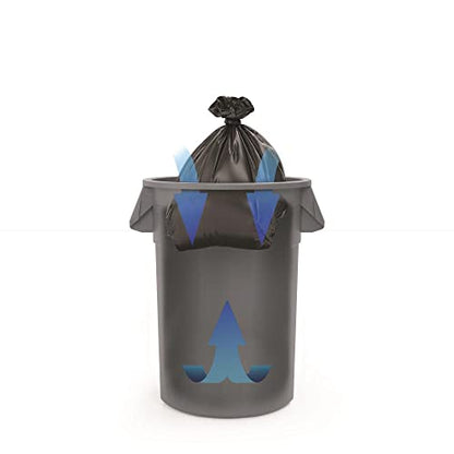 Suncast Commercial Products 32 Gallon Trash Can with Vented Channels, Ergonomic Handles, Rolled Upper Lip, Made in the USA, Gray - color: Gray, size: 32 Gallon