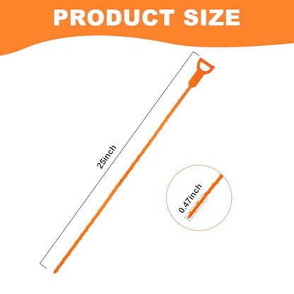 Drain Clog Remover, Effective Drain Snake Hair Drain Clog Remover, Ideal Drain Cleaner For Sinks, Showers, And Tubs - Flexible And Durable 6Pack 20inch Length For Easy Use. - style: Drain Snake 6pcs