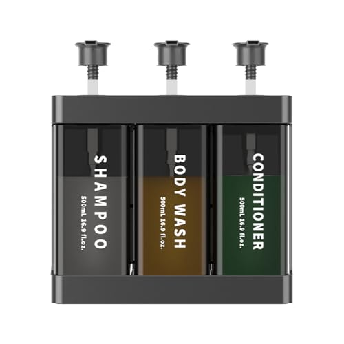TARSHYRY Extended Nozzle, Dual Installation Method, with Locking Device, Three Chamber Design, 500ml Capacity, Convenient and Practical, Made of ABS Material. (Deep Gray) - color: Deep Gray
