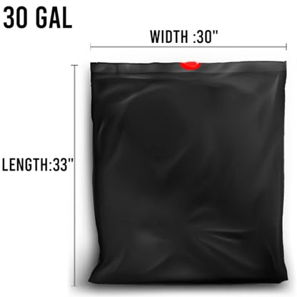 BEIDOU-PAC 30 Gallon Trash Bags Drawstring, 75 Count Bulk, Black & Unscented, Multi-purpose Garbage Bags Can Liners for Business Home Kitchen Commercial and Industrial - style: 30 Gallon |75 Count