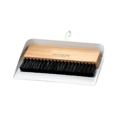 Behrens White Galvanized Dustpan & Brush Set - color: White