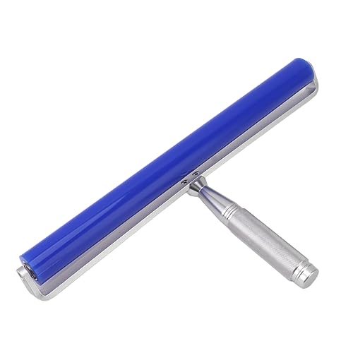 Dust Removal Roller Silicone Soft Aluminum Alloy Handle Iron Bearing Anti Static Roller for Film Dust Fibers Powder (12 Inch) - size: 12 Inch