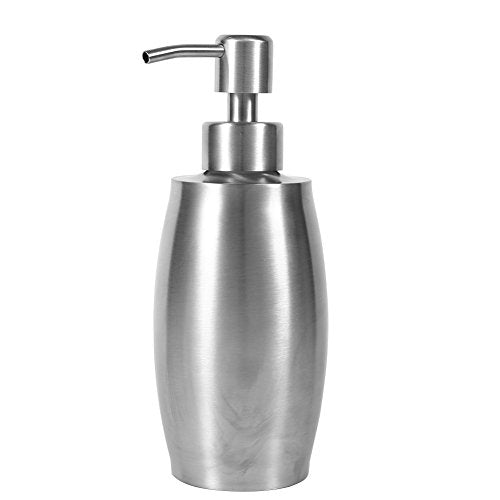 Generic 304 Stainless Steel Liquid Shower Gel Dispenser Pump Design 350ml Capacity with Wide Mouth for Bathroom Kitchen