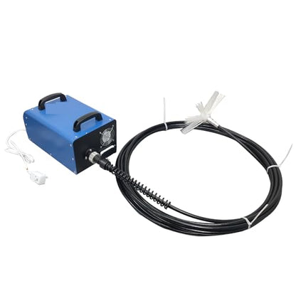TECHTONGDA 110V/220V Portable Air Duct Cleaning Machine for Pipe Diameter 1.97"-39.37", Max Sweeping Length 98ft/time, Duct Pipe Cleaning Equipment with Rotary Brush, Industrial Air Vent Cleaner