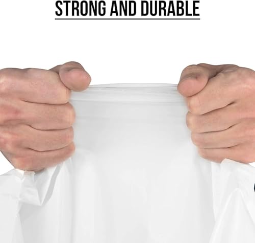 Aluf Plastics 45 Gallon 1.5 MIL Clear Garbage Bags - 40" x 46" - Pack of 200 - For Contractor, Industrial, Healthcare, & Municipal - color: Black, style: 45 Gal, 1.5 Mil, 200 Count