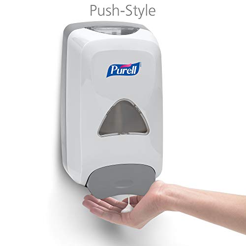 PURELL FMX-12 Push-Style Hand Sanitizer Foam Dispenser,Dove Grey,for 1200 mL PURELL FMX-12 Hand Sanitizer Foam Refill - 5120-06,(Pack of 6) - size: 1 Count (Pack of 6)