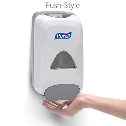 PURELL FMX-12 Push-Style Hand Sanitizer Foam Dispenser,Dove Grey,for 1200 mL PURELL FMX-12 Hand Sanitizer Foam Refill - 5120-06,(Pack of 6) - size: 1 Count (Pack of 6)