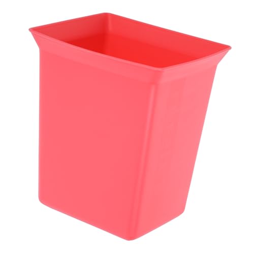 Unomor Portable Plastic Storage Basket Multi-functional Cleaning Organizer for Bathroom Hotel Room Stylish Red Design for Storage and Organization - color: Watermelon Red