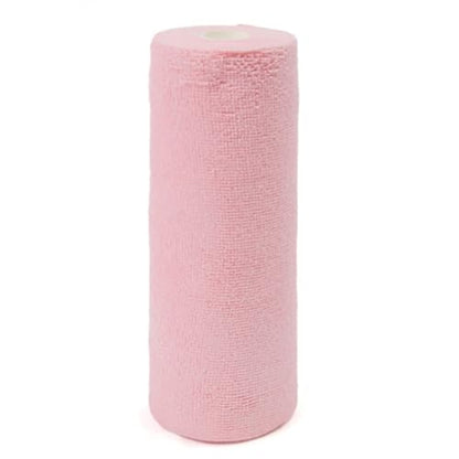 Eforcase Cleaning Towels Disposable Dish Cloths Microfiber Reusable Handy Cleaning Wipes Multi-Purpose Towel Roll Reusable Cleaning Cloths House Kitchen Cleaning Cloth Wiping Dishcloths,20 Count - color: Pink