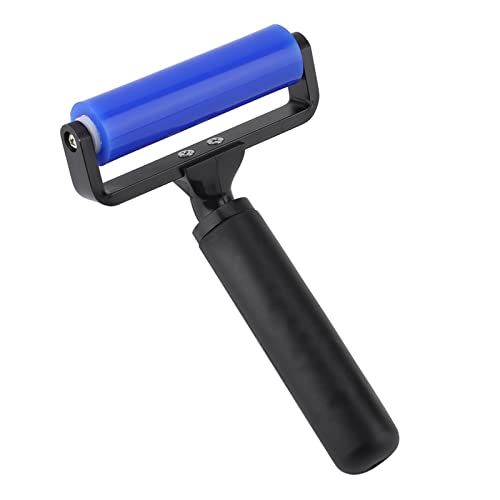 Lint Roller, Silicone Manual Dust Removal Roller Anti Static Cleaner Screen Film Roller for Household Remove Dirt Dust Hair (4 Inch) - size: 4 Inch