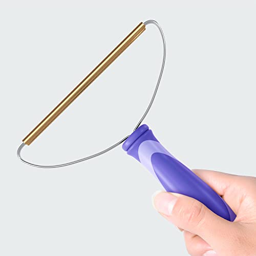 Pet Hair Remover, Dog Cat Hair Remover, Lint Cleaner Pro, Fur Removal Tool, Portable Carpet Scraper, Fuzz Rollers Hairball Shaver for Carpets, Car Mat, Couch, Pet Bed, Furniture & Rug (Purple, 2-Pack) - color: Purple - Pack of 2