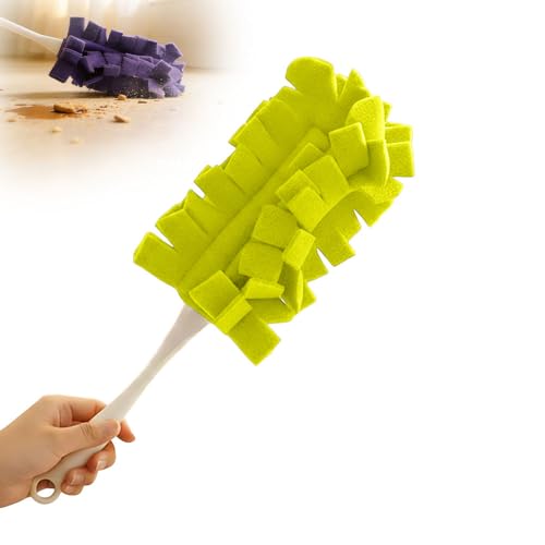 Duster Refills Reusable,2026 New 360° Fleece Duster Refills Set,Reusable Duster Pads Washable for Ceiling Fan Window Kitchen Floor Car (2, Yellow) - color: Yellow