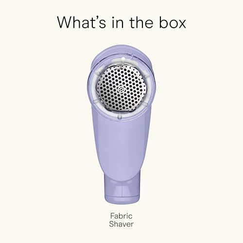 Conair Fabric Shaver and Lint Remover, Battery Operated Portable Fabric Shaver, Lavender - color: Lavender