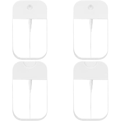 4 PCS Clear Spray Bottles, Portable Card Spray Bottles, 50 ML Refillable Plastic Perfume Atomizer Vials, Suitable Perfume, moisturizing water, hand sanitizer - color: 50ML 4 Pcs
