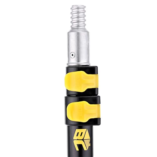 Bates- Extension Pole, 1.4 to 3 Ft Pole, 2 Pack, Yellow, ‎Paint Roller Extension Pole for Painting - color: Black and Yellow, size: 3 Ft, 2 Pack