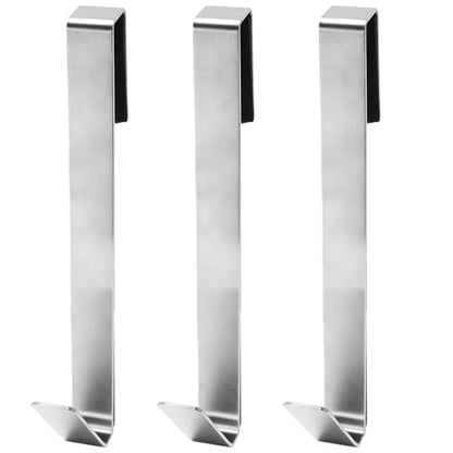 Zorfeter 12 Inch Extended Over Shower Door Hook, Stainless Steel Heavy Duty Shower Hooks Drilling-Free Towel Hooks for Bathroom Frameless Glass Shower Door - 3 Packs - size: 12 Inch