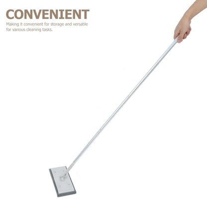 Cabilock Heavy Duty Microfiber Dust Mop with 3-Section Telescopic Aluminum Handle, Flat Mop for Tile and Hardwood Floors, Extendable Electrostatic Cleaning Tool for Commercial and Home Use