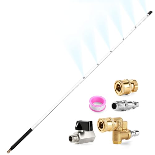 40 Inch Pressure Washer Radiator Cleaning Wand, Car Radiator Cleaning Tools with Dual-Use Car Radiator Cleaner Wands for Pressure Washer & Pressure Air Pump Flush Car Truck Radiator Power Washer Wand - color: 40IN(100CM)
