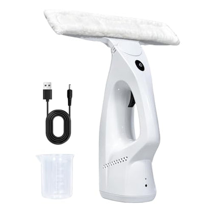 Cordless Electric Window Vacuum Squeegee, 2000Pa Powerful Suction with Water Collection Tank, Rechargeable Window Cleaner Tool for Glass, Shower Doors, Mirrors & Car, 2000mAh