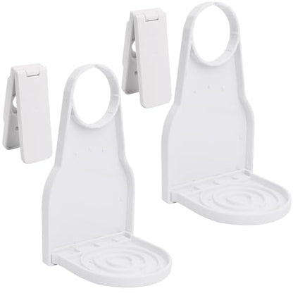 2 Pack Laundry Detergent Dispenser Cup Holder and Drip Catcher for Liquid Laundry & Softener, Laundry Room Organization and Storage, Detergent Bottle Cup Holder with Nozzle Button Switch