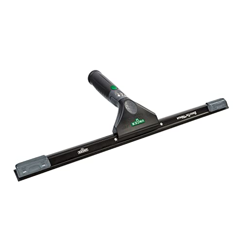 Unger Commercial ErgoTec Advanced Window Cleaning Ninja Kit 4-in-1 – Squeegee, Scrubber, Tool Holder, Microfiber Cloth – Professional Indoor/Outdoor Window Cleaning Equipment, WNK12