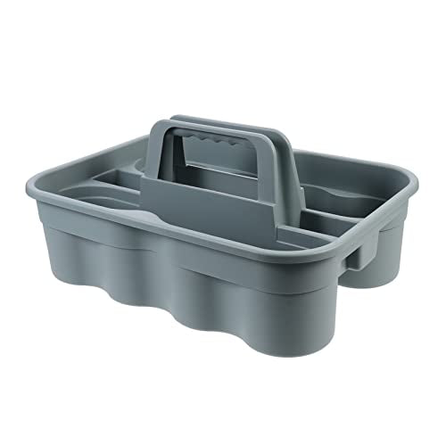 Cabilock Cleaning Tool Basket All-purpose Storage Holder for Home Commercial Use Organizing Cleaning Supplies Tools and Sundries Convenient Molded Handle for