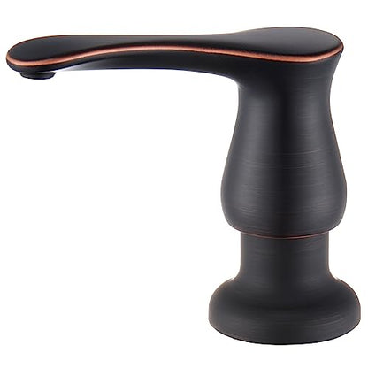 GAGALIFE Kitchen Sink Soap Dispenser Oil Rubbed Bronze, Built in Soap Dispenser with 17 OZ Bottle, Refill from The Top, Liquid Dispenser for Kitchen Sink - color: Oil-rubbed Bronze, size: with Bottle