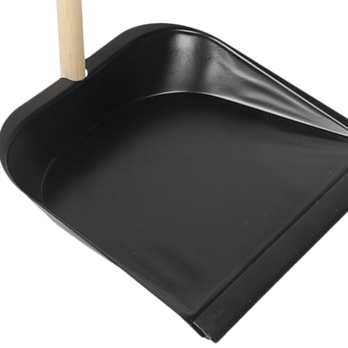GANAZONO Broom and Dustpan Set Long Handle Household Cleaning Tools Indoor Outdoor Use Lightweight Ergonomic Brush for Home Garage Workshop