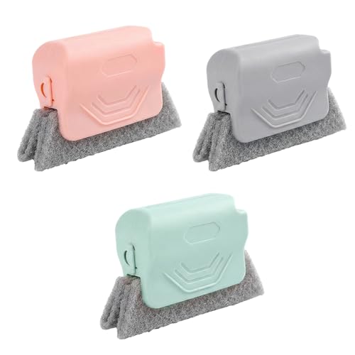 Window Track Cleaner, Handheld Cleaning Brush Set, for Window Tracks, Tile Grout Lines, Shutter Slats (Mixed, 3pcs) - color: Mixed, 3pcs