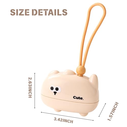 Reusable Mini Travel Lint-Roller, Extra Sticky Washable Lint Rollers for Pet Hair, Portable Lint-Remover for Clothes, Pet Hair Remover Sofa Carpet Car Purse Household (Yellow Cat) - color: Yellow Cat