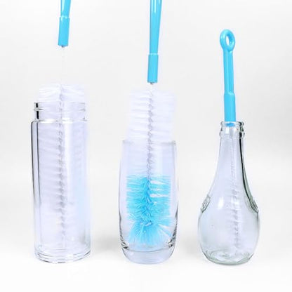 8 Pack Bottle Brush Cleaner, 16 Inch Stainless Steel Long Handle Water Bottle Brush Cleaner,5 in 1 Small Bottle Brush for Cleaning Narrow Neck Sports Bottles,Cup Cover,Baby Bottles,Wine Decanter