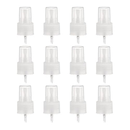 uxcell Spray Top 12Pcs 24/410 Plastic Fine Mist Reusable Replacement Clear | Spray Bottle Pump Plastic Top Reusable Replacement for Cosmetic Perfume and Body Sprays Bottle - color: Clear, size: 24/410