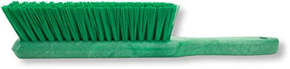 SPARTA 8 Inch Soft Counter Brush with Polyester Bristles and 5 Inch Handle, Color Coded Handheld Broom for Tables Countertops and Foodservice Surfaces, 13 Inch Overall Length, Green - color: Green