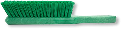 SPARTA 8 Inch Soft Counter Brush with Polyester Bristles and 5 Inch Handle, Color Coded Handheld Broom for Tables Countertops and Foodservice Surfaces, 13 Inch Overall Length, Green - color: Green