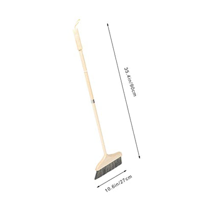 KOMBIUDA Long Handle Portable Broom with Soft Bristles for Efficient Indoor Cleaning Detachable Dust Broom for Home and Office Use