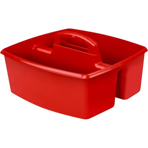 Storex Industries Storex Large Caddy, Red - color: Red, size: 1-Pack, style: Large