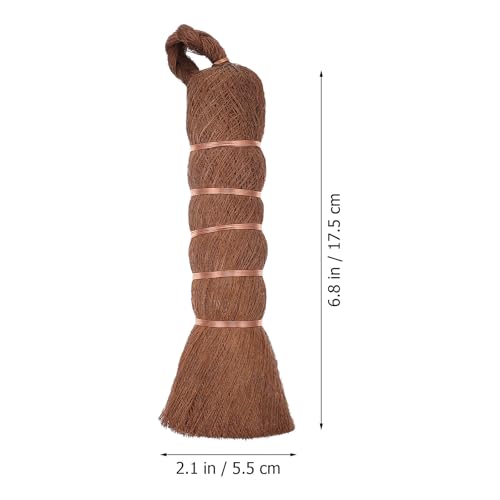 Abaodam Natural Palm Dish Scrub Brush Kitchen Washing Brush with Stiff Bristles for Home Kitchen Cleaning and Tableware Maintenance