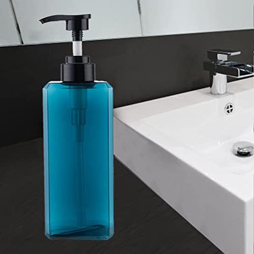Laundry Dispenser Container Bottle Liquid Laundry Soap Bottle, 650ml Blue - color: 650ml Blue